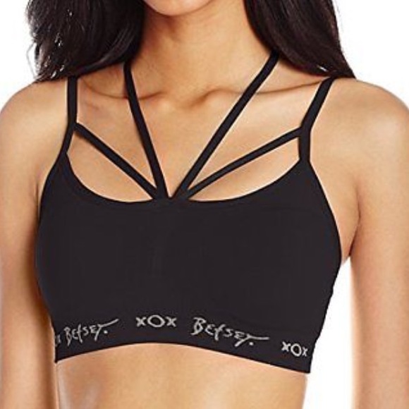 1 left! Betsey Johnson S NWT Strap Performance Bra - Picture 2 of 8